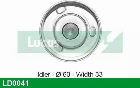 Lucas Engine Drive LD0041 - Обтяжна ролка, ангренаж vvparts.bg