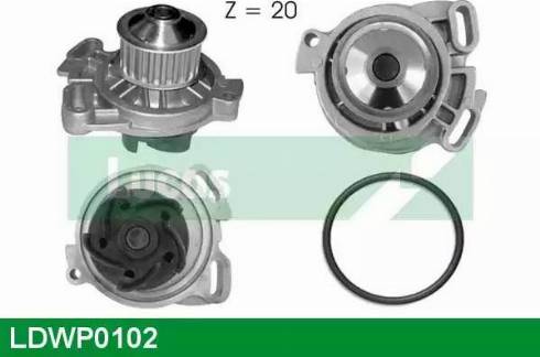 Lucas Engine Drive LDWP0102 - Водна помпа vvparts.bg