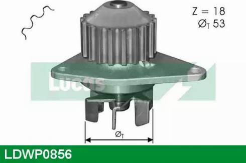 Lucas Engine Drive LDWP0856 - Водна помпа vvparts.bg