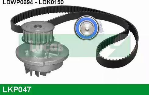 Lucas Engine Drive LKP047 - Водна помпа+ к-кт ангренажен ремък vvparts.bg