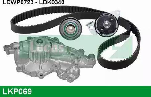 Lucas Engine Drive LKP069 - Водна помпа+ к-кт ангренажен ремък vvparts.bg