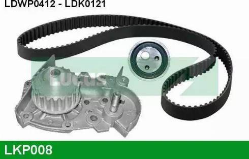 Lucas Engine Drive LKP008 - Водна помпа+ к-кт ангренажен ремък vvparts.bg