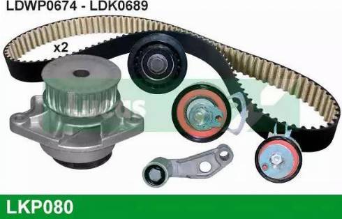 Lucas Engine Drive LKP080 - Водна помпа+ к-кт ангренажен ремък vvparts.bg