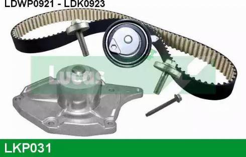 Lucas Engine Drive LKP031 - Водна помпа+ к-кт ангренажен ремък vvparts.bg