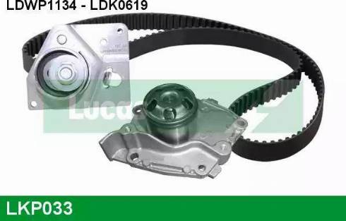 Lucas Engine Drive LKP033 - Водна помпа+ к-кт ангренажен ремък vvparts.bg