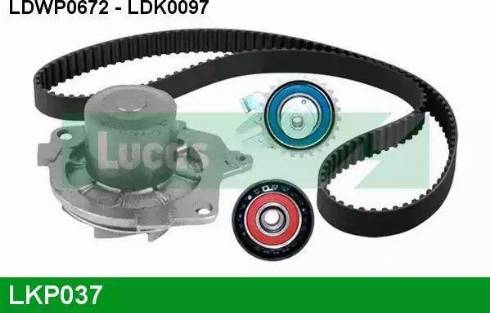 Lucas Engine Drive LKP037 - Водна помпа+ к-кт ангренажен ремък vvparts.bg