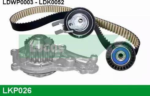 Lucas Engine Drive LKP026 - Водна помпа+ к-кт ангренажен ремък vvparts.bg