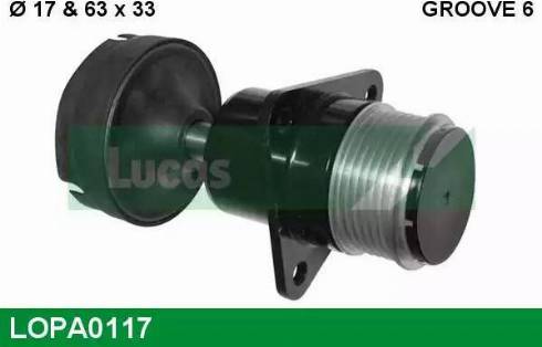 Lucas Engine Drive LOPA0117 - Ремъчна шайба, генератор vvparts.bg