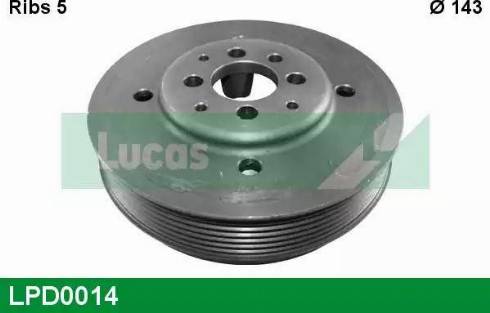 Lucas Engine Drive LPD0014 - Ремъчна шайба, колянов вал vvparts.bg