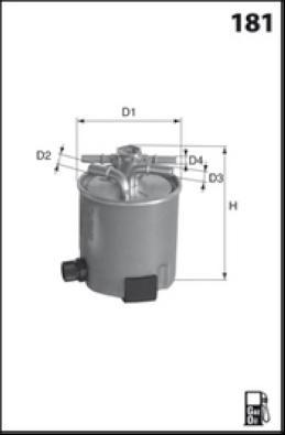 Lucas Filters LFDF166 - Горивен филтър vvparts.bg