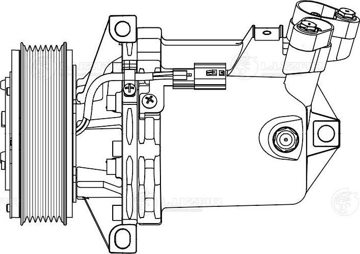 Luzar LCAC 0976 - Компресор, климатизация vvparts.bg