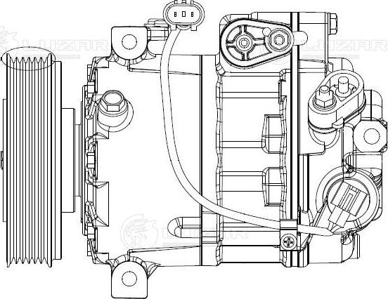 Luzar LCAC0822 - Компресор, климатизация vvparts.bg