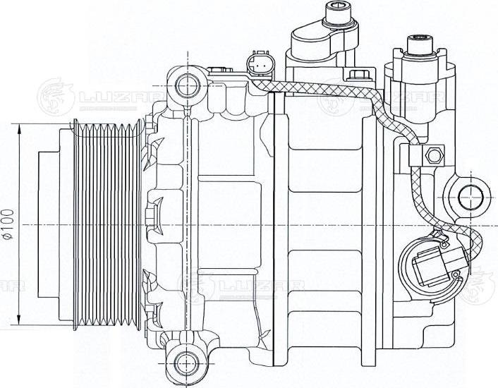 Luzar LCAC 1506 - Компресор, климатизация vvparts.bg