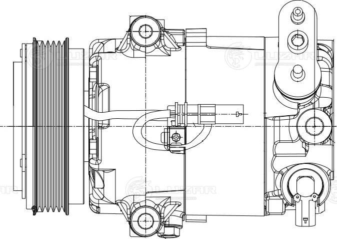 Luzar LCAC 2131 - Компресор, климатизация vvparts.bg