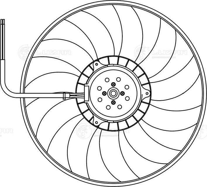 Luzar LFc 1808 - Вентилатор, охлаждане на двигателя vvparts.bg