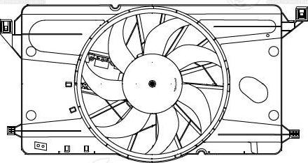 Luzar LFK 2540 - Вентилатор, охлаждане на двигателя vvparts.bg