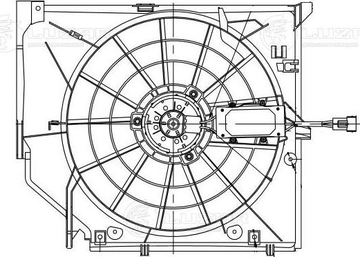 Luzar LFK 26118 - Вентилатор, охлаждане на двигателя vvparts.bg