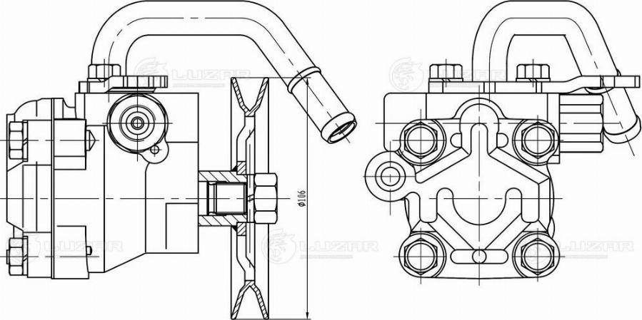 Luzar LPS 0807 - Хидравлична помпа, кормилно управление vvparts.bg