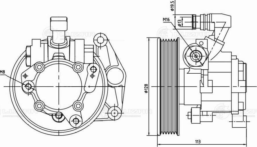 Luzar LPS 1505 - Хидравлична помпа, кормилно управление vvparts.bg