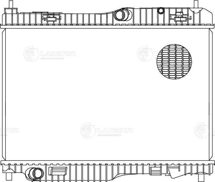 Luzar LRC1086 - Радиатор, охлаждане на двигателя vvparts.bg