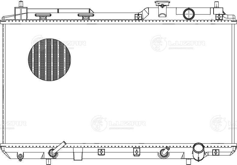 Luzar LRc 2317 - Радиатор, охлаждане на двигателя vvparts.bg