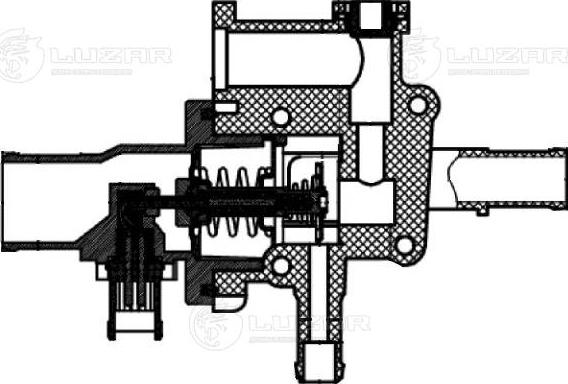 Luzar LT 0548 - Термостат, охладителна течност vvparts.bg