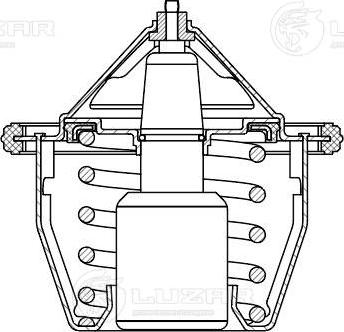 Luzar LT 2201 - Термостат, охладителна течност vvparts.bg