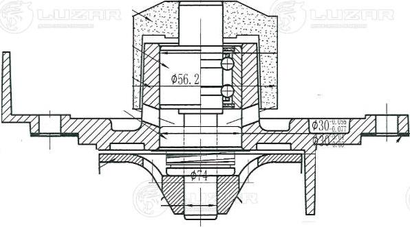 Luzar LWP 1020 - Водна помпа vvparts.bg