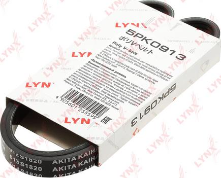 LYNXauto 5PK0913 - Пистов ремък vvparts.bg