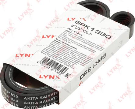 LYNXauto 6PK1380 - Пистов ремък vvparts.bg