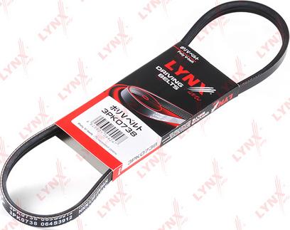 LYNXauto 3PK0738 - Пистов ремък vvparts.bg