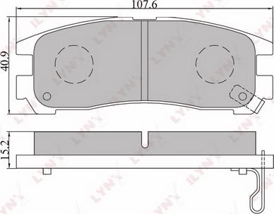 LYNXauto BD-5508 - Комплект спирачно феродо, дискови спирачки vvparts.bg