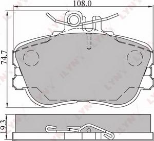 PALIDIUM P1-1300 - Комплект спирачно феродо, дискови спирачки vvparts.bg