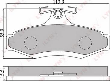 Lemförder 26507 - Комплект спирачно феродо, дискови спирачки vvparts.bg