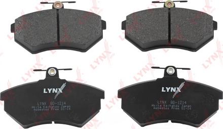 LYNXauto BD-1214 - Комплект спирачно феродо, дискови спирачки vvparts.bg