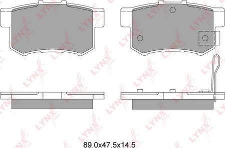 LYNXauto BD-3401 - Комплект спирачно феродо, дискови спирачки vvparts.bg