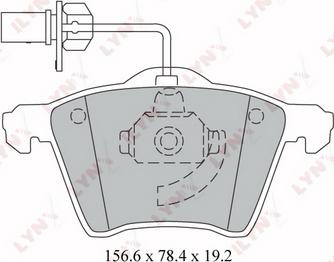 LYNXauto BD-3026 - Комплект спирачно феродо, дискови спирачки vvparts.bg