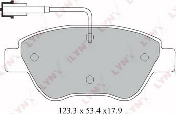 LYNXauto BD-2812 - Комплект спирачно феродо, дискови спирачки vvparts.bg