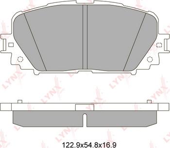 CAR PNT9541 - Комплект спирачно феродо, дискови спирачки vvparts.bg