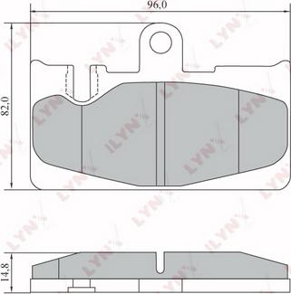 LYNXauto BD-7569 - Комплект спирачно феродо, дискови спирачки vvparts.bg