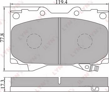 OEMparts 449260010 - Комплект спирачно феродо, дискови спирачки vvparts.bg