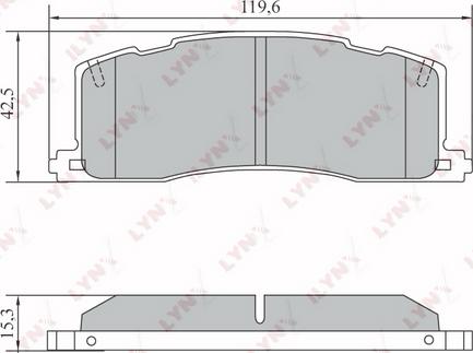 Ashuki 1083-1102 - Комплект спирачно феродо, дискови спирачки vvparts.bg