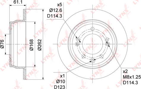 LYNXauto BN-1047 - Спирачен диск vvparts.bg