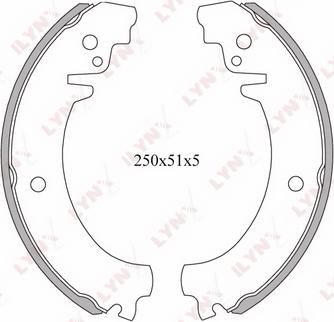 LYNXauto BS-4602 - Комплект спирачна челюст vvparts.bg