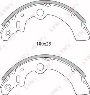 LYNXauto BS-5101 - Комплект спирачна челюст vvparts.bg