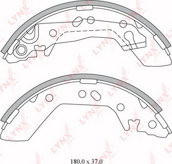 LYNXauto BS-6301 - Комплект спирачна челюст vvparts.bg