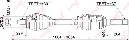 LYNXauto CD-1081 - Полуоска vvparts.bg