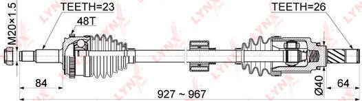 LYNXauto CD-1179A - Полуоска vvparts.bg