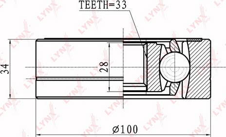 LYNXauto CI-8009 - Каре комплект, полуоска vvparts.bg