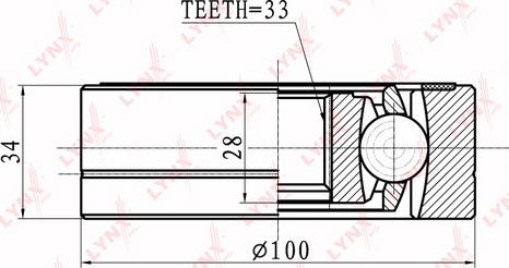 LYNXauto CI-8015 - Каре комплект, полуоска vvparts.bg